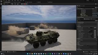 8x8 Platform Military Vehicle and New Effects BTR82 UE5 DEV