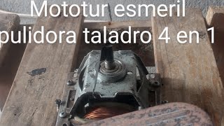 Aser un mototur taladro esmeril pulidora herramienta ideal con motor y pedal de máquina de coser