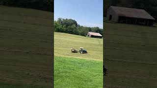 Baling hay