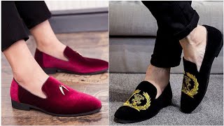 Beautiful velvet loafers shoes for men.#2022