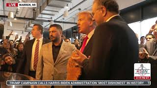 WATCH: President Trump Makes a Surprise Visit in Dearborn, MI - 11/1/24