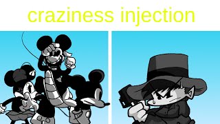 FNF vs Sad Mickey Mouse Craziness Injection(fnf bf plays craziness injection)