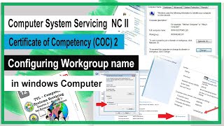 How to configure a Workgroup in windows 7 - CSS COC 2