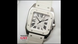 CARTIER SANTOS 100 WHITE - WATCHESGMT