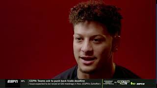 Sunday NFL Countdown | Patrick Mahomes sits down with Matt Hasselbeck