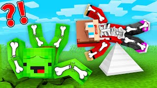 How Mikey and JJ BROKE 1,368,216,922,641 BONES in Minecraft ? - Maizen