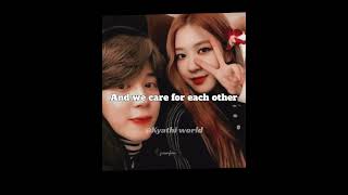 Rosé Jimin siblings edit #jimin #rosé #kyathi_world