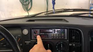 Installed a vintage car stereo in my Saab