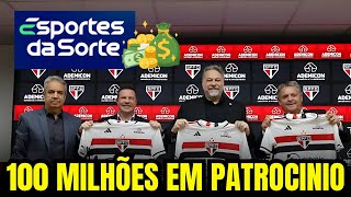 PARCERIA MILIONÁRIA!  Novo PATROCINADOR MASTER fecha com Tricolor!   notícias do SÃO PAULO FC!