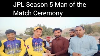 JPL Season 5 Man of The Match Ceremony/Cricket Highlights