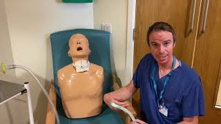 Cough assist via a tracheostomy