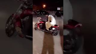 Asghar khoso Comedain Enjoying Harley Davidson VR0D Ride With Friends In City