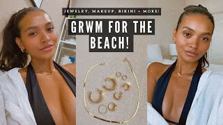 SUMMER GET READY WITH ME! JEWELRY, BIKINI, MAKEUP + SKINCARE! || NICOLE ELISE