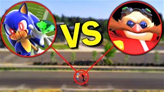 Drone Catches SONIC.EXE vs DR EGGMAN (From SONIC) IN REAL LIFE! *SONIC CHAOS EMERALDS IN REAL LIFE*