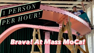 This Rollercoaster Only Sends 1 Rider Per HOUR! + Riding Brava! By EJ Hill at Mass MoCA