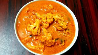 Cauliflower gravy, how to make Cauliflower gravy in Tamil, cauliflower curry Masala recipe, Abbiya.