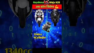 Hayabusa vs Ninja H2R💪। आप किस बाइक को पसंद करते हो। #subscribe #shorts