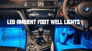 Installing Colour Changing LED Foot Well Lights On My BMW F32 4 Series