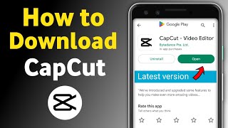 How To Download CapCut in Android Phone || CapCup Download Kaise Kare in Mobile Phone || 2023