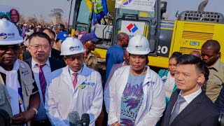 LUALABA:LANCEMENT DE TRAVAUX DE LA MODERNISATION DE LA RN1/NGUBA-MBUJI-MAYI PAR MIN GISARO ET MASUKA