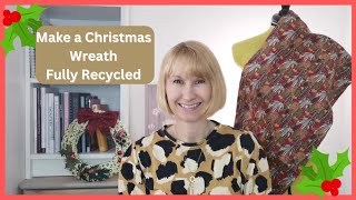 Christmas Wreath from  Recycled Materials, Easy Upcycle Project