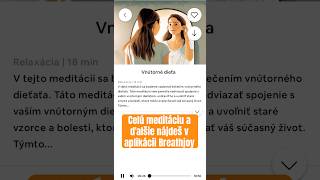 ✨💫Stiahnite si appku BREATHJOY cez google play alebo app store💆‍♀️🎧📲 #meditacia #breathjoy