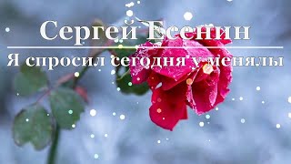 Сергей Есенин - Я спросил сегодня у менялы