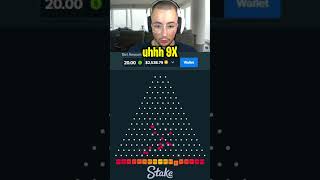 NEW STRATEGY On HIGH RISK PLINKO!! (Stake Originals) #shorts #slots #casino #crashgame #plinko