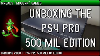 PS4 Pro 500 Million Edition Unboxing