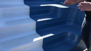 Refinishing options for fiberglass pool steps