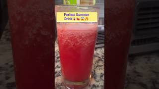 Delicious Summer Drink 🥤 🍉😱🔥| Homemade Watermelon Juice!😱🔥#asmr #youtubeshorts #food #shorts