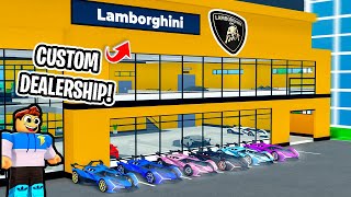 I MADE A CUSTOM LAMBORGHINI DEALERSHIP IN ROBLOX CDT!