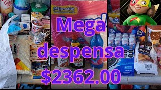 Despensa mensual $2300mxn en bodega aurrera 🛒 con precios 💰🤑