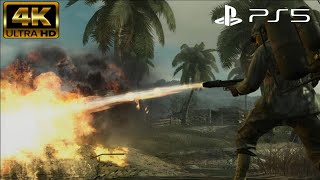 "Call Of Duty: World At War|Burn 'em out | 4K 60Fps Ps5 Gameplay