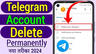 Telegram account kaise delete kare | How to delete telegram account 2024 | Delete telegram account