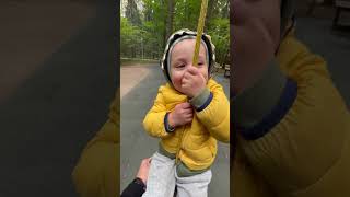 #Месье_Даниэль ⚜️ преодолевая страх на тарзанке #kids #kidsvideo