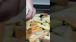 Let's make healthy CHIPS & BURGER SAUCE 🥔 🍠 #shorts #shortsvideo #recipe #healthy #healthyeating