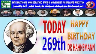 today happy bithday dr hahnemann