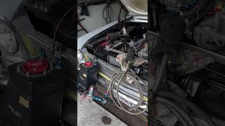 Rigged up a fuel system on the 66 ChevyII so I could hear it run after sitting 7 months