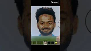 minecraft Rishabh pant pixel art #shots #minecraft #gaming