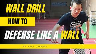 Badminton HOW TO : Defense Like a Wall (Wall Drill Exercise)