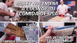 MI VIDA EN USA 🇺🇸 |ASHLEY NOS ENSEÑA RECETA DE BISQUETS , MIS VECINOS ME INVITAN SU COMIDA 🥰