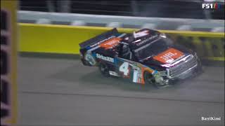 NASCAR Truck Series Las Vegas September Race 2018 Gilliland Crashes