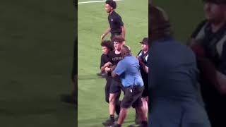 Arsenal fan enters the pitch during Florida Cup between Chelsea and Arsenal.