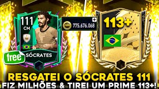 775 MILHÕES🔥🤑RESGATEI O SÓCRATES 111 & TIREI UM PRIME 113+ BR!|FIFA 23 MOBILE|