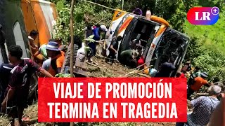 Despiste de BUS que transportaba PROMOCIÓN ESCOLAR deja 7 FALLECIDOS y múltiples heridos | #LR