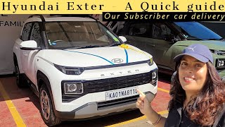 Hyundai Exter-A quick guide to Features,Interior, exterior,Mileage|Subscriber new car delivery exp