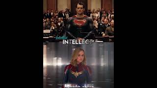 SUPERMAN VS CAPTAIN MARVEL | #Shorts #marvel #dc