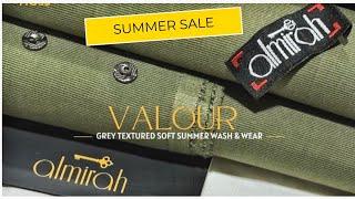 ALMIRAH VALOUR SUMMER GREY TEXTURED Wash & Wear