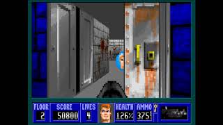 [Wolfenstein 3D] Super Shooter - E1F2 (All Secrets)